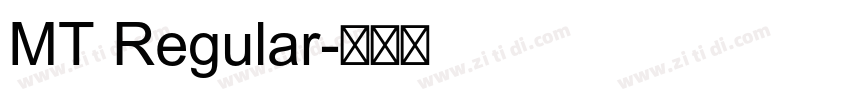 MT Regular字体转换